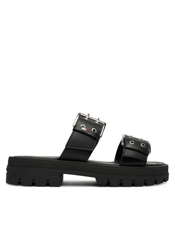 Tommy Jeans Tommy Jeans Nazouváky Tjw Buckle Straps Sandal EN0EN02966 Černá