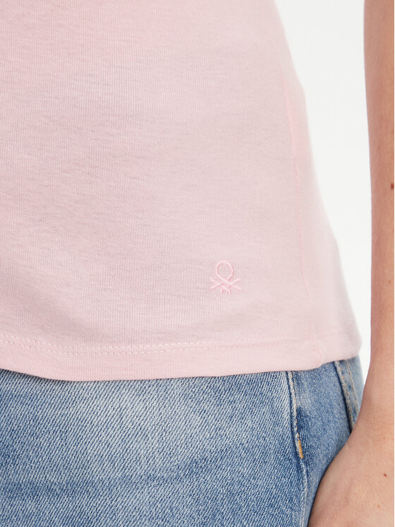 United Colors Of Benetton United Colors Of Benetton Bluza 3GA2D400U Roza Slim Fit