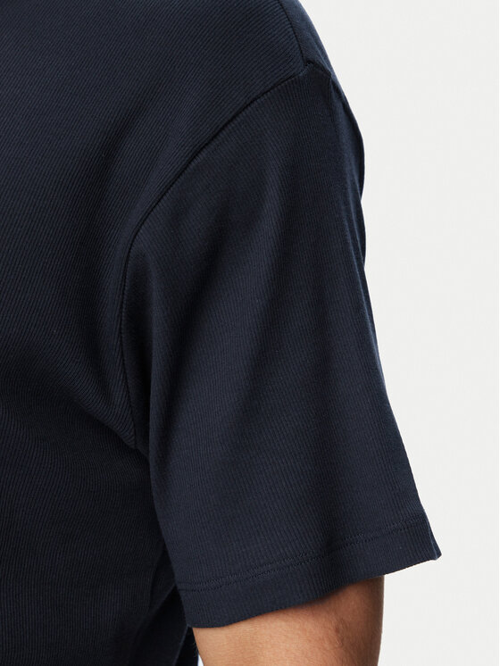 BOSS BOSS Тишърт Rn 2P Rib 50563886 Син Slim Fit