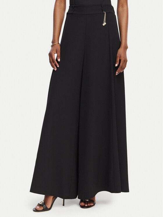 Rinascimento Pantaloni palazzo CFC0020285002 Negru Wide Leg
