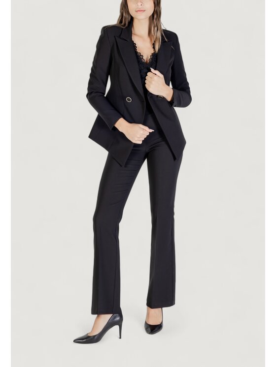 Rinascimento Rinascimento Pantaloni palazzo CFC0125412003 Nero Palazzo Fit