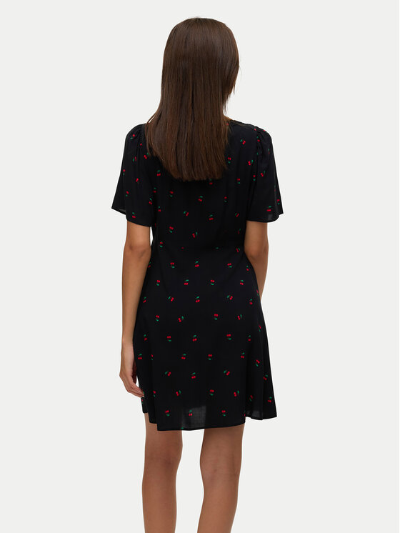 Vero Moda Vero Moda Nyári ruha Alba 10292845 Fekete Regular Fit