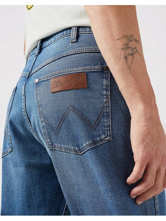 Wrangler Wrangler Jeansy Frontier Niebieski Relaxed Fit