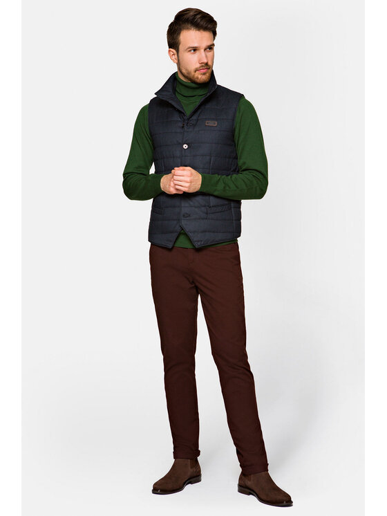 Lancerto Lancerto Kamizelka Coventry Granatowy Regular Fit