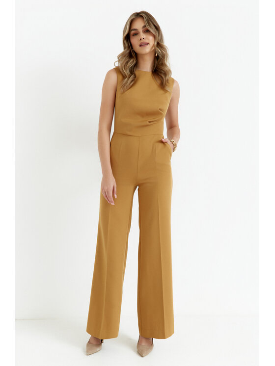 Stylove Stylove Kombinezon S115 Żółty Comfortable Fit