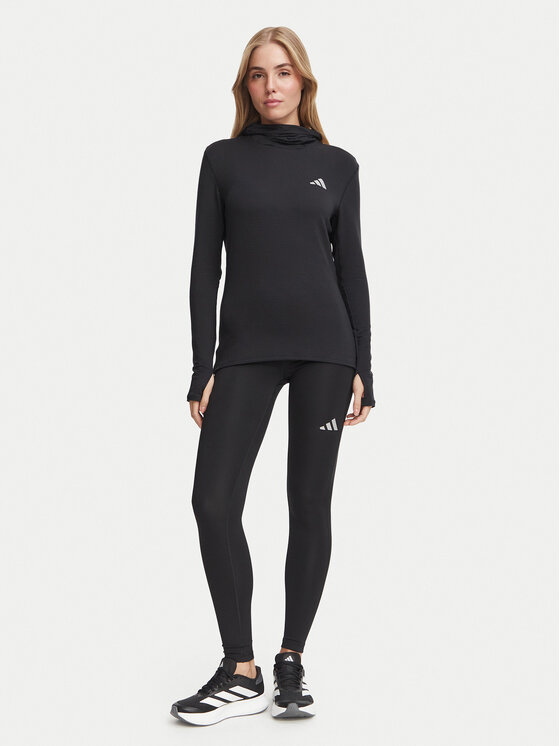 adidas adidas Funkční mikina Adi365 Running Essentials Winterized KV4283 Černá Slim Fit