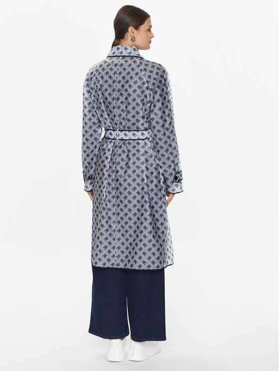 Tommy Hilfiger Tommy Hilfiger Trench Transparent WW0WW38075 Plava Regular Fit