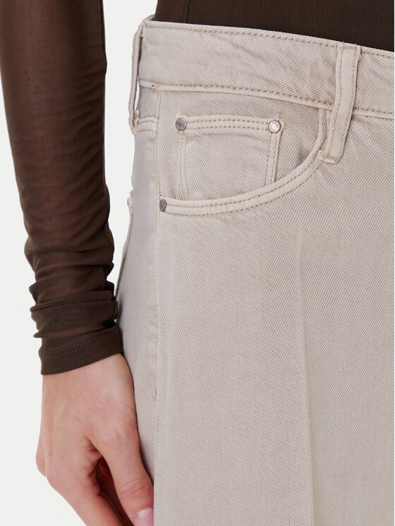 Guess Guess Jeans W5RA96 WFD53 Beige Palazzo Fit