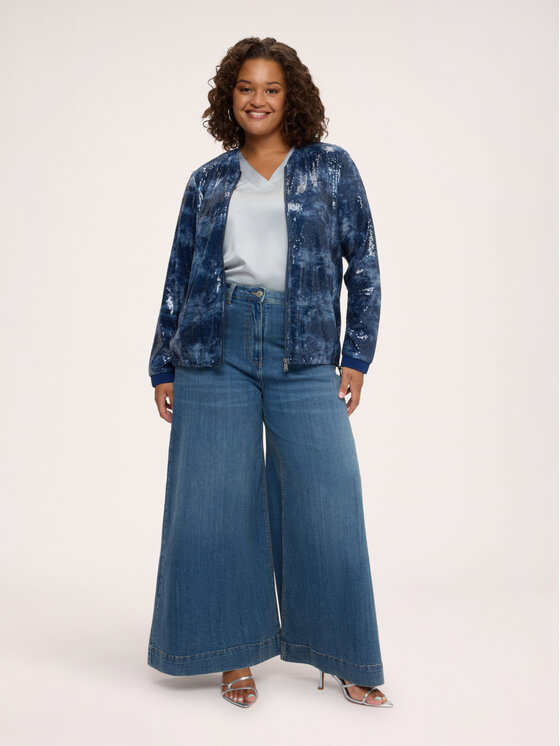 Fiorella Rubino Fiorella Rubino Jeansy P426T005337N024 Niebieski Flare Fit
