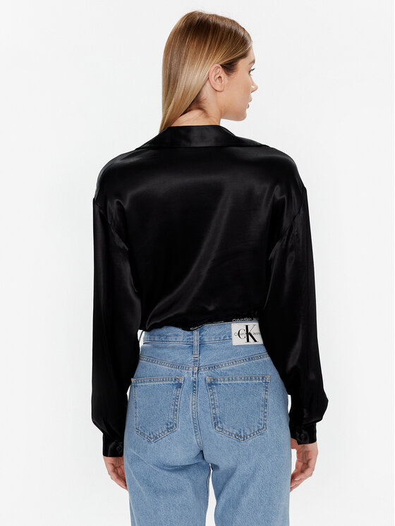 Calvin Klein Jeans Calvin Klein Jeans Bluzka J20J220327 Czarny Regular Fit