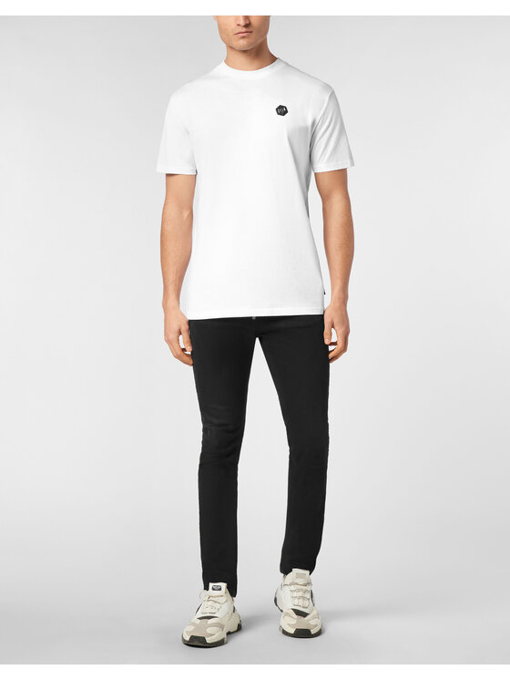 PHILIPP PLEIN PHILIPP PLEIN T-Shirt 23495 Biały Regular Fit