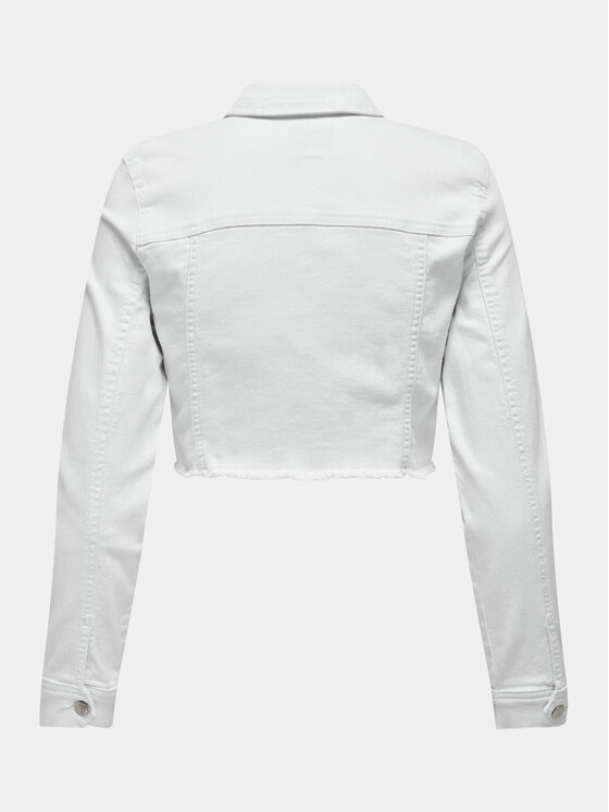 ONLY ONLY Kurtka jeansowa Wonder 15256098 Biały Regular Fit