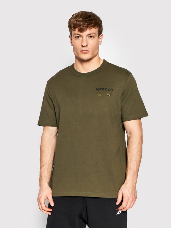 Reebok Reebok T-Shirt Classics H54408 Zielony Oversize