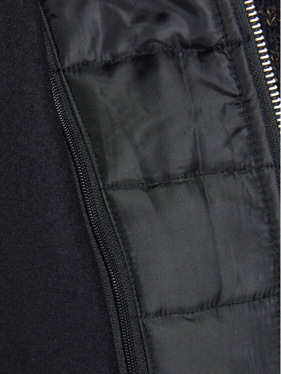 Jack&Jones Jack&Jones Wollmantel Dunham 12189349 Schwarz Regular Fit