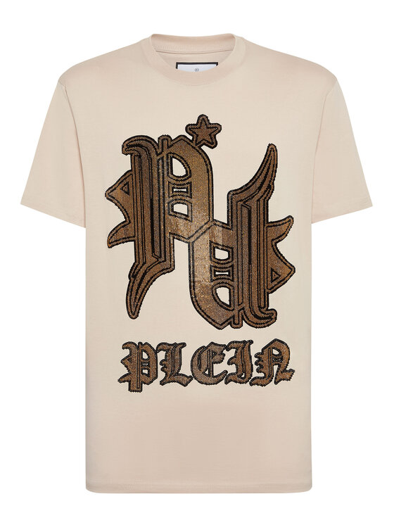 PHILIPP PLEIN PHILIPP PLEIN T-shirt 19485 Beige Regular Fit