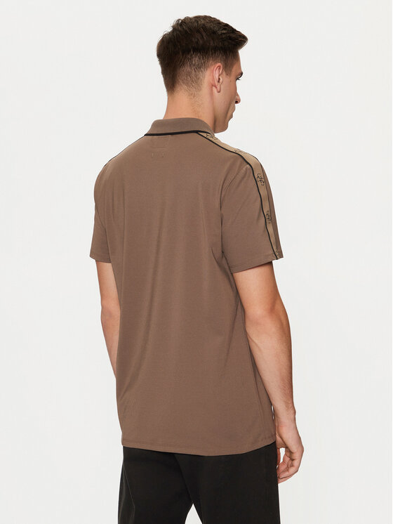 Guess Guess Polo M4YP40 KARS0 Brązowy Regular Fit