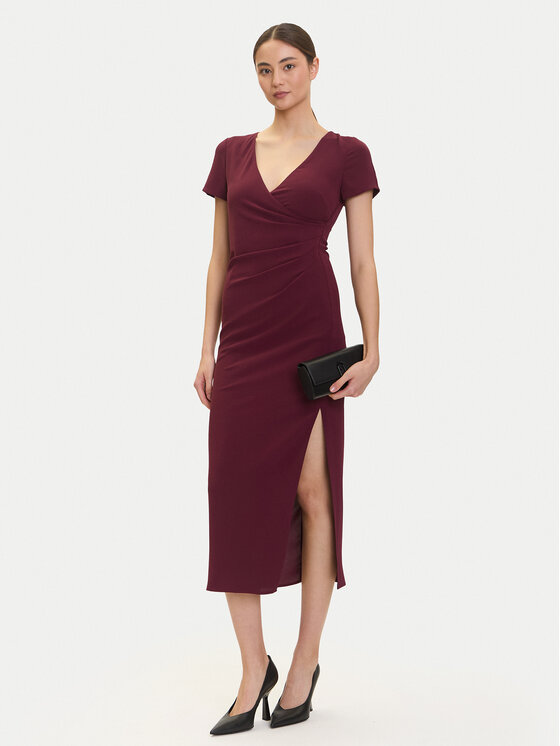 Armani Exchange Armani Exchange Strickkleid XW000665 AF10872 UA343 Dunkelrot Regular Fit