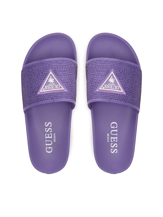 Guess Guess Klapki E4GZ25 BB00F Fioletowy