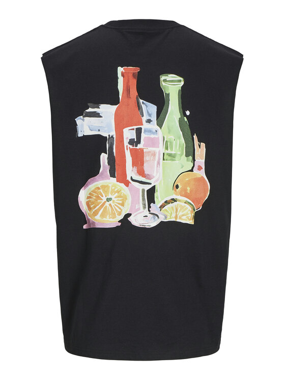 Jack & Jones Jack & Jones Tank top Varenna 12273524 Czarny Oversize