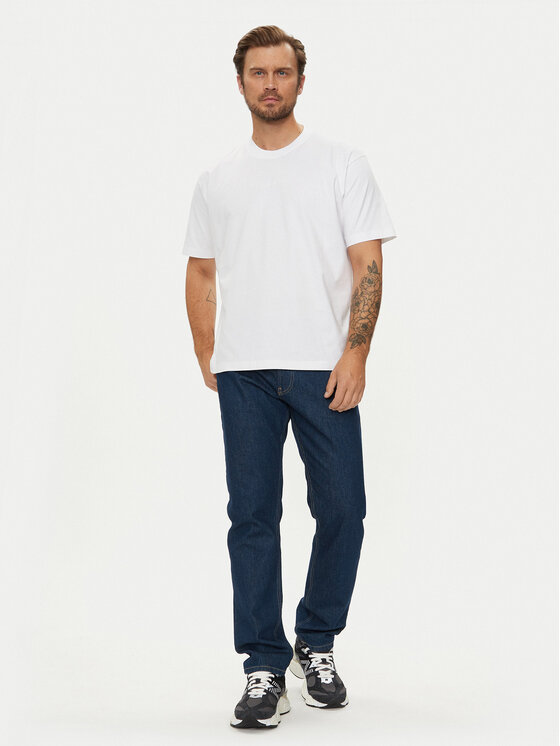 Guess Jeans Guess Jeans T-Shirt M4YI44 K8FQ4 Biały Regular Fit