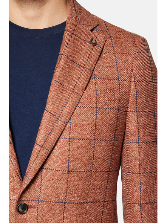Lancerto Lancerto Marynarka Corona MA073124000010 Brązowy Slim Fit