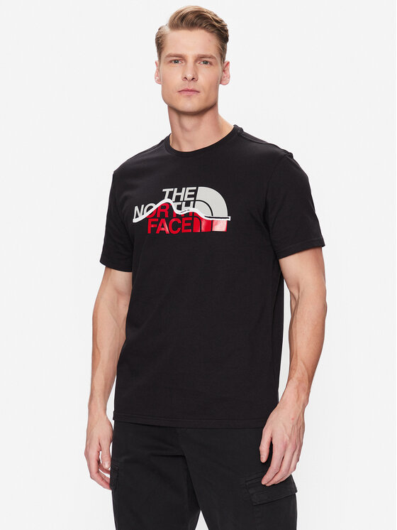 The North Face The North Face T-Shirt Mountain Line NF0A7X1N Czarny Regular Fit