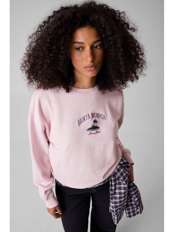 Guess Jeans Guess Jeans Bluza 183491 Fioletowy Classic Fit