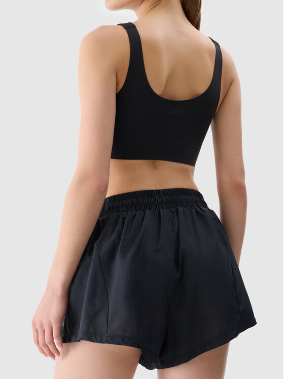 4F 4F Szorty sportowe 4FWSS25TFSHF0872 Czarny Regular Fit