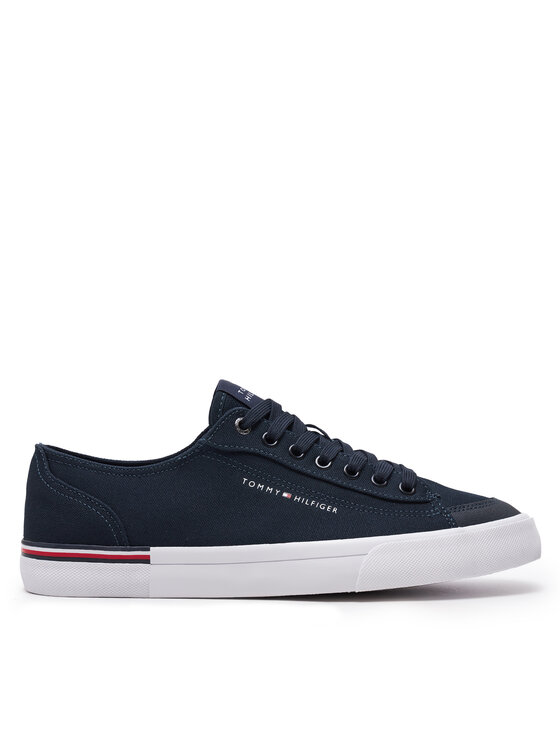 Tommy Hilfiger Tommy Hilfiger Tenniskingad Corporate Vulc Canvas FM0FM04954 Tumesinine