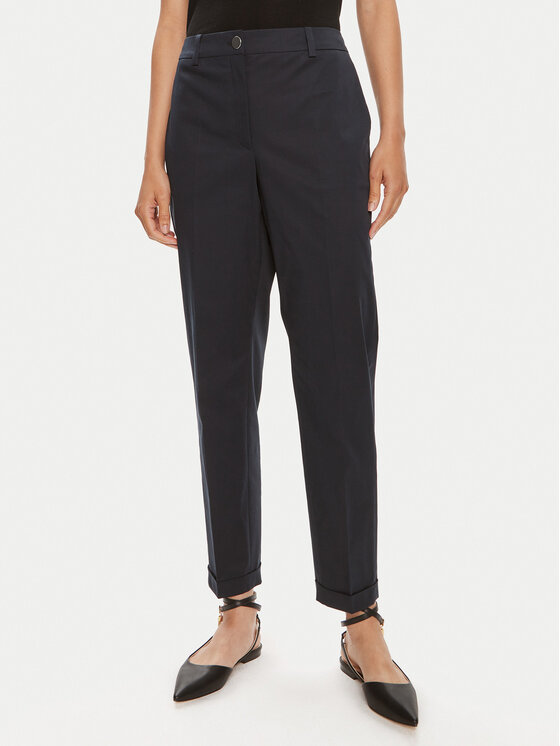 BOSS Boss Hlače Tachinoa 50490057 Tamnoplava Regular Fit