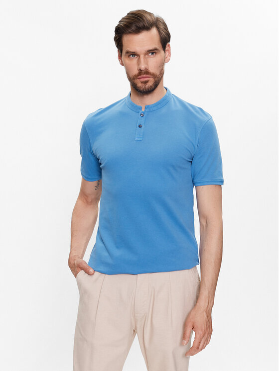 CINQUE Polo Cilano 2935 Plava Shaped Fit