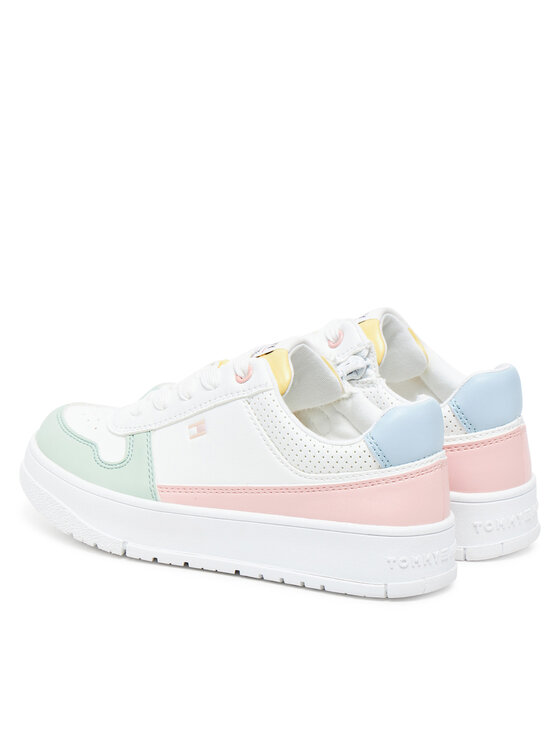 Tommy Hilfiger Tommy Hilfiger Tenisice Low Cut Lace-Up Sneaker T3A9-33740-1355 M Bijela