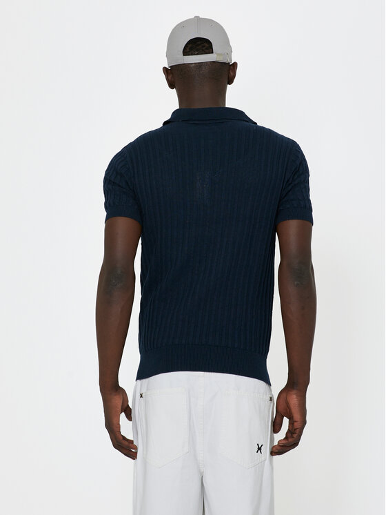Richmond X Richmond X Pólóing Peiale UMP24216PO Sötétkék Regular Fit