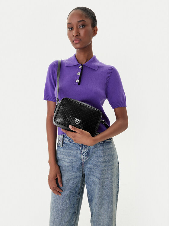 PINKO PINKO Kabelka Carrie Camera Bag Classic Al 25-26 PLTT 104336 A2JC Čierna