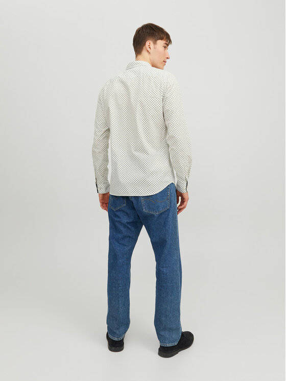 Jack & Jones Jack & Jones Koszula 12235969 Biały Slim Fit