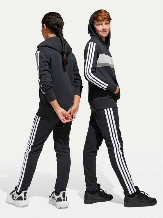 adidas adidas Trenirka Seasonal Essentials Tiberio 3-Stripes JC7520 Črna Regular Fit