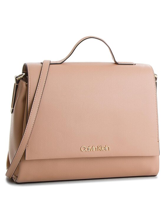 Calvin klein frame top 2025 handle satchel