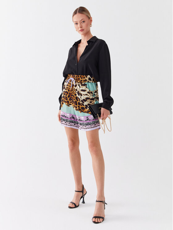 Just Cavalli Just Cavalli Шорти з тканини 74PBD110 Зелений Regular Fit
