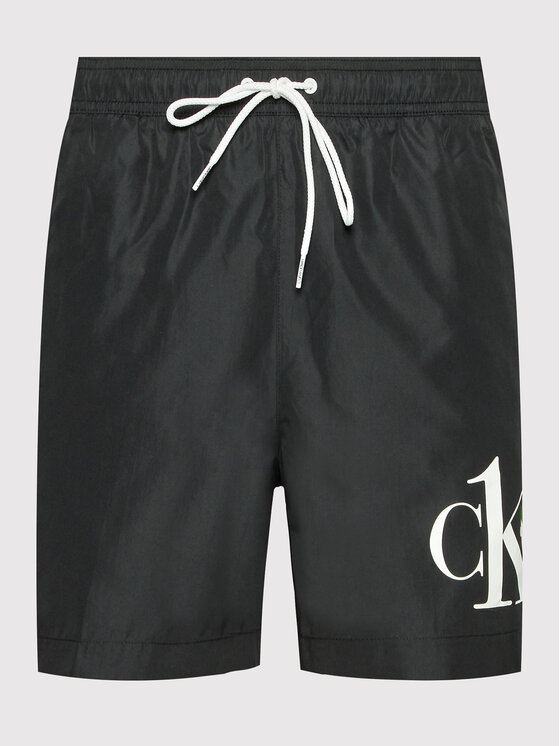 Calvin Klein Swimwear Calvin Klein Swimwear Pantaloncini da bagno Medium KM0KM00708 Nero Regular Fit