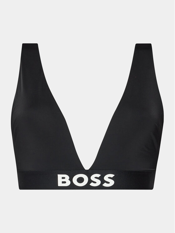 BOSS MONOGRAM TRIANGLE - Bikini pezzo sopra - black/white/nero