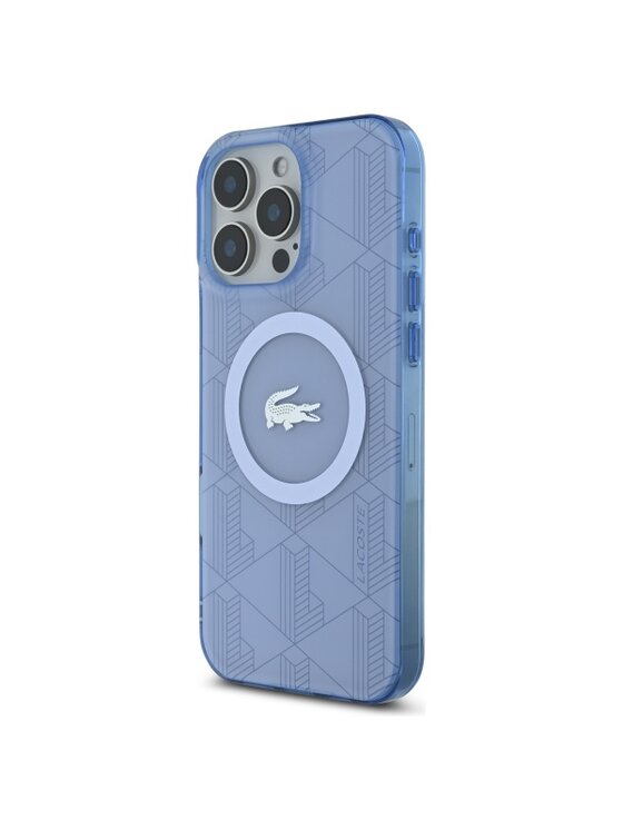 Etui na telefon Lacoste, Niebieskie, Apple iPhone 16 Pro