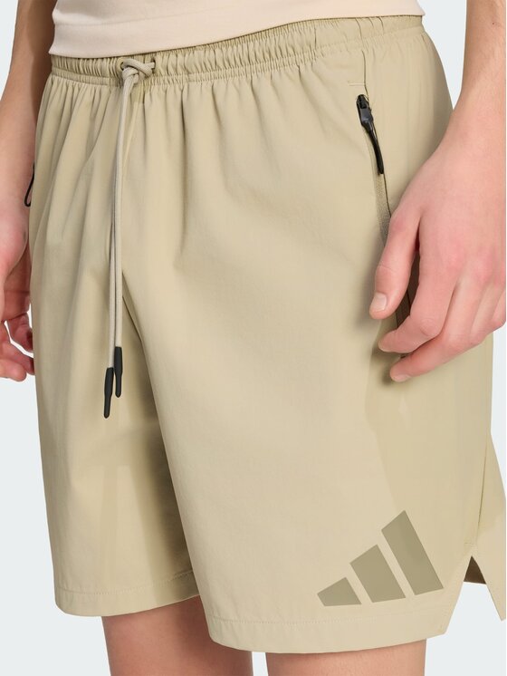 adidas adidas Szorty materiałowe 159194 Brązowy Regular Fit