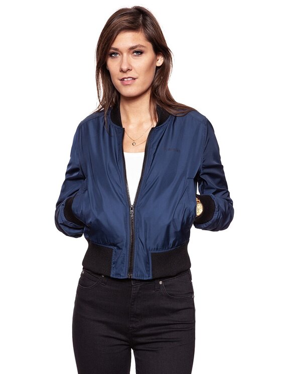 Wrangler Wrangler Kurtka przejściowa Bomber Niebieski Regular Fit