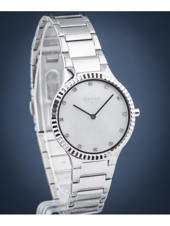 Obaku Obaku Zegarek V292LXCWSC Srebrny