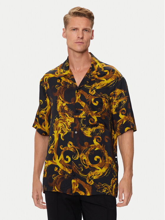 Versace Jeans Couture Košeľa 76GAL2B0 Čierna Regular Fit