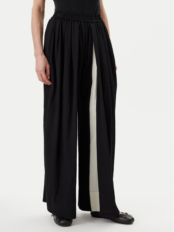 Eleh Eleh Palazzo kelnės ESS250190 Juoda Regular Fit