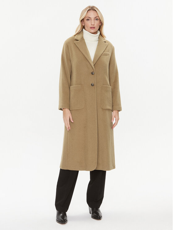 United Colors Of Benetton United Colors Of Benetton Вовняне пальто 28HFDN02V Бежевий Regular Fit