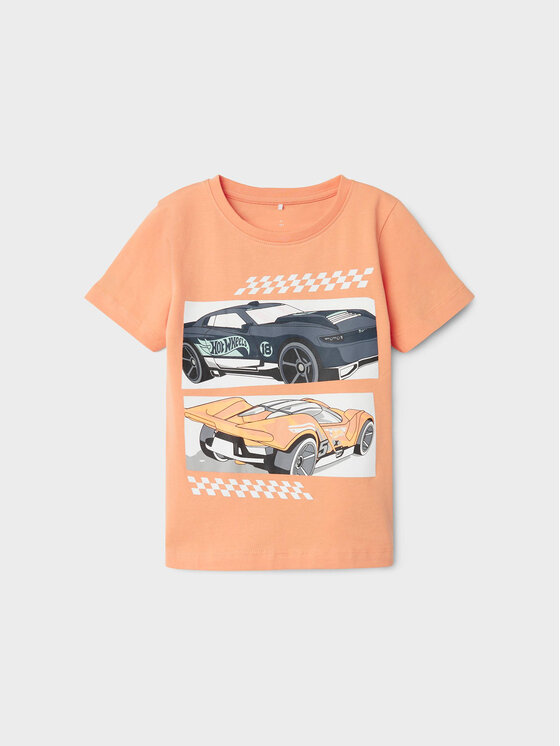 NAME IT T-krekls HOT WHEELS 13203566 Oranžs Regular Fit