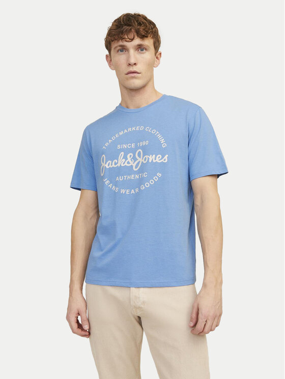Jack & Jones Jack & Jones Тишърт Forest 12247972 Син Standard Fit