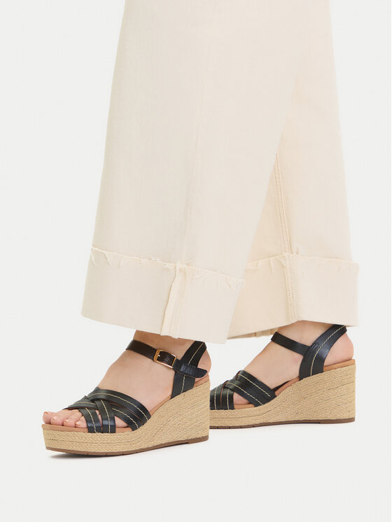 Clarks Clarks Espadrilės Sabina Strap 26181462 Juoda